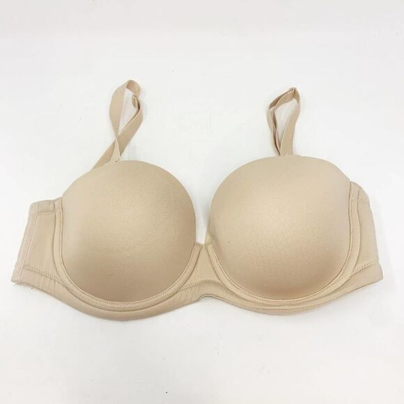 Wacoal Womens Beige Red Carpet Full Busted Underwire Full Coverage Bra Size 32DD - Picture 2 of 3